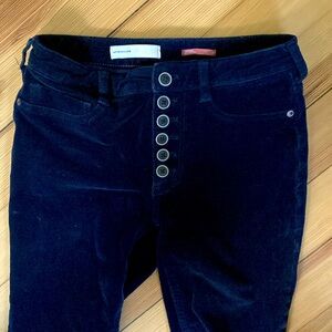 LAST CHANCE!! Deep navy blue velvet corduroy by Pilcro